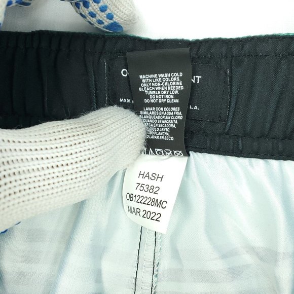 Ocean Current OC Boardshorts Boys L (Approx. 14/16) Green Black Leaf - Picture 6 of 11